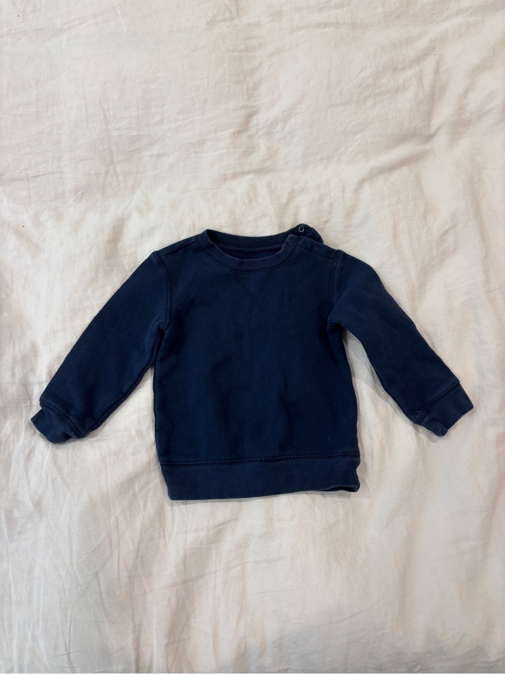 Primary Navy Baby Crewneck Sweatshirt